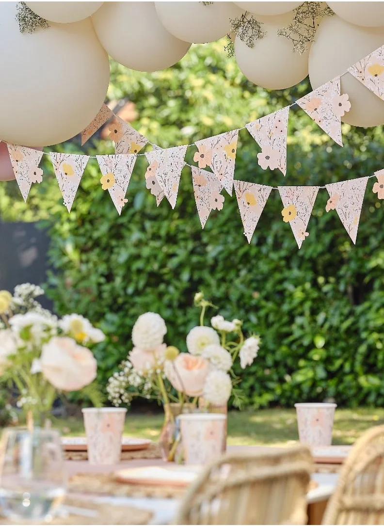 Ginger Ray Garland Card Flags Floral