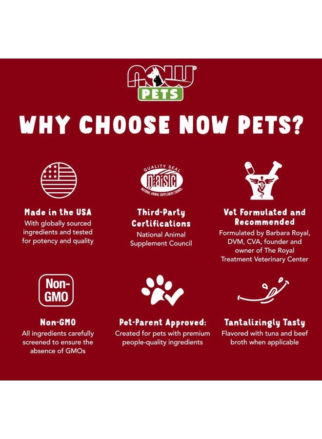 NOW لصحة الحيوانات الأليفة، مكمل مهدئ للحيوانات الأليفة، مصمم للقطط والكلاب، معتمد من NASC، 90 قرص قابل للمضغ - Image 5