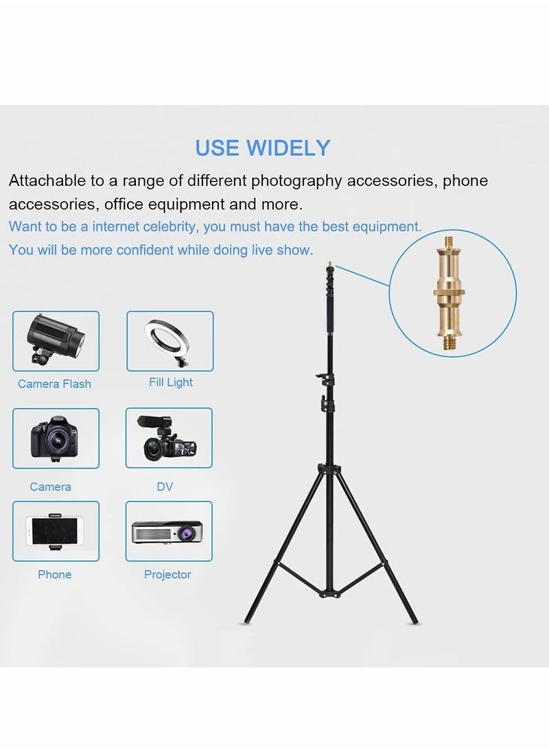 Y&D - 1/4 to 3/8 inch Male Convertor Threaded Screw Tripod Adapter for Flash Holder Studio Light Stand Ball Head Wireless Receiver Trigger - 2 PCS - Image 1