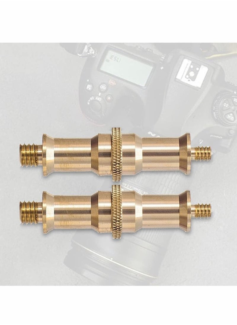 Y&D - 1/4 to 3/8 inch Male Convertor Threaded Screw Tripod Adapter for Flash Holder Studio Light Stand Ball Head Wireless Receiver Trigger - 2 PCS - Image 1