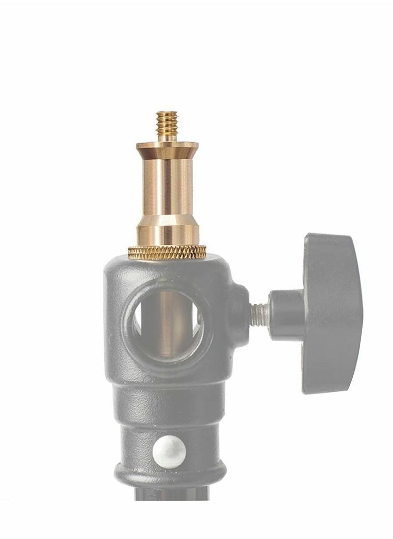 Y&D - 1/4 to 3/8 inch Male Convertor Threaded Screw Tripod Adapter for Flash Holder Studio Light Stand Ball Head Wireless Receiver Trigger - 2 PCS - Image 1