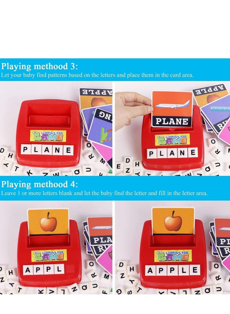 Learning Toys for Kids Matching Letter Game Educational Toys with Flash Cards Spelling Game - Image 5
