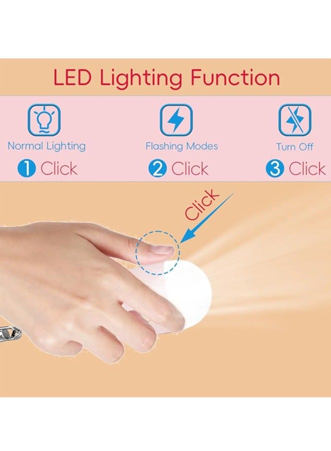 عام إنذار للسلامة الشخصية، محدد موقع الأشياء - صوت عالٍ 130 ديسيبل - ضوء LED يومن SOS يومن، يعمل مع تطبيق Apple Find My، بطارية قابلة للشحن مدمجة. - Image 3