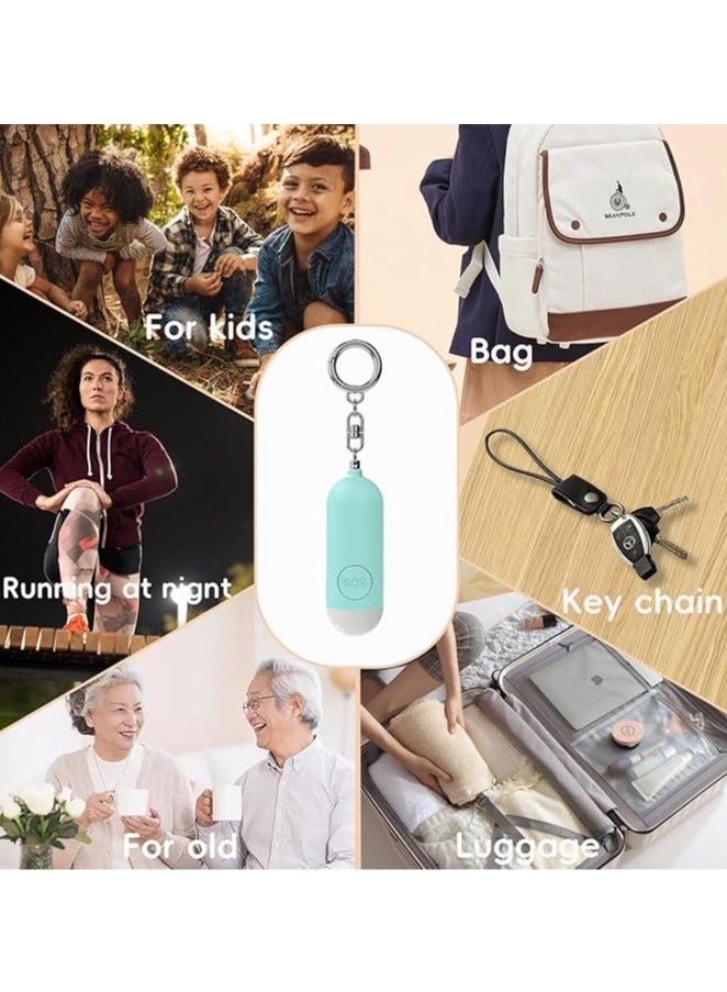 عام إنذار للسلامة الشخصية، محدد موقع الأشياء - صوت عالٍ 130 ديسيبل - ضوء LED يومن SOS يومن، يعمل مع تطبيق Apple Find My، بطارية قابلة للشحن مدمجة. - Image 4