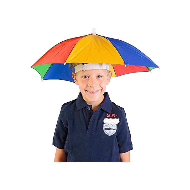 Infispace Boy's & Girl's Cap Headwear Umbrella Hat for Outdoor Sun Rain Protection (21 inches) - Image 1