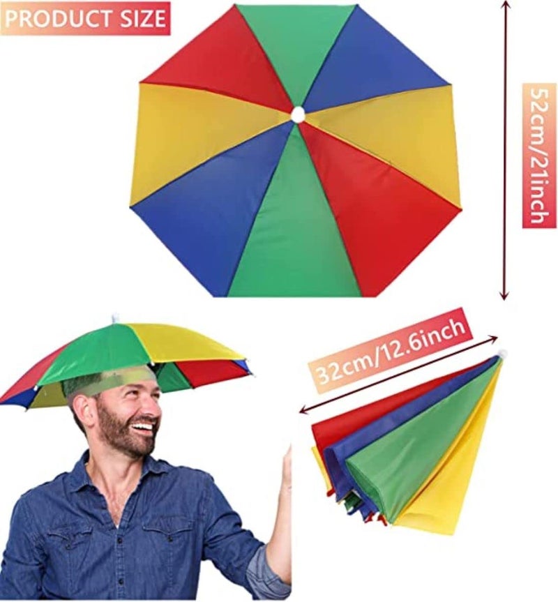 Infispace Boy's & Girl's Cap Headwear Umbrella Hat for Outdoor Sun Rain Protection (21 inches) - Image 2