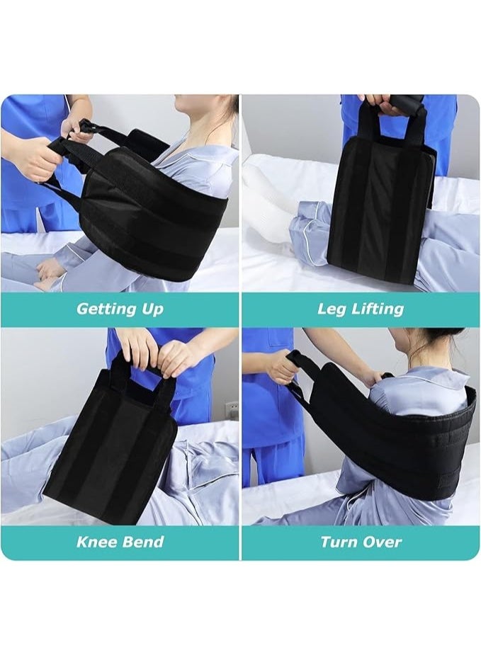 1pcs 31.1in Padded Bed Transfer Nursing Sling for Patient, Elderly Safety Lifting Aids Home Bed Assist Handle Back Lift Mobility Belt for Patient Care - Image 4