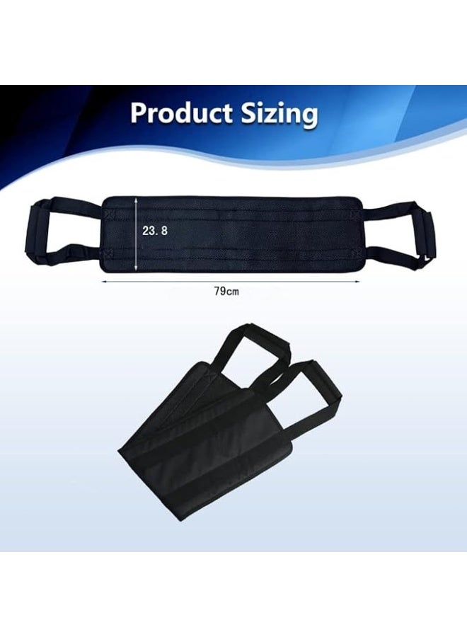 1pcs 31.1in Padded Bed Transfer Nursing Sling for Patient, Elderly Safety Lifting Aids Home Bed Assist Handle Back Lift Mobility Belt for Patient Care - Image 2