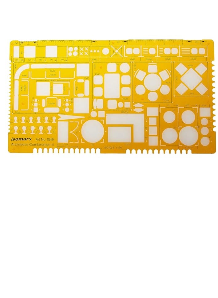 Isomars Sablon Architect Combination 1:50 Scale, Orange - Image 1
