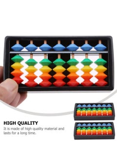 NIBEMINENT 3pcs Chinese Abacus Rainbow Color Column Soroban Vintage Calculator Math Counting Tool Toy for Students Kid  - Image 3