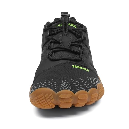 SAGUARO Barefoot Shoes for Men – Wide Toe Box Zero Drop Minimalist Shoes Trail Runner Sneakers Black Size 11 - Image 3