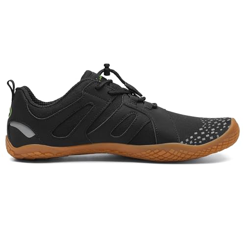 SAGUARO Barefoot Shoes for Men – Wide Toe Box Zero Drop Minimalist Shoes Trail Runner Sneakers Black Size 11 - Image 2