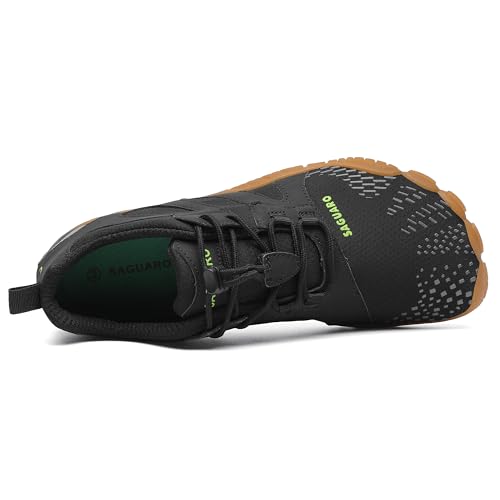 SAGUARO Barefoot Shoes for Men – Wide Toe Box Zero Drop Minimalist Shoes Trail Runner Sneakers Black Size 11 - Image 4