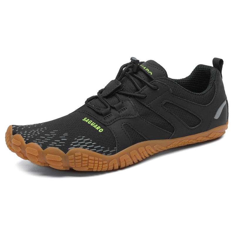 SAGUARO Barefoot Shoes for Men – Wide Toe Box Zero Drop Minimalist Shoes Trail Runner Sneakers Black Size 11 - Image 5