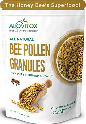 Alovitox Bee Pollen Granules 16 Oz | 100% Pure, Fresh Raw Bee Pollen | Superfood Packed Bee Pollen with Antioxidant, Protein, Vitamins & More | Nutritional Yeast & Gluten Free - Image 2
