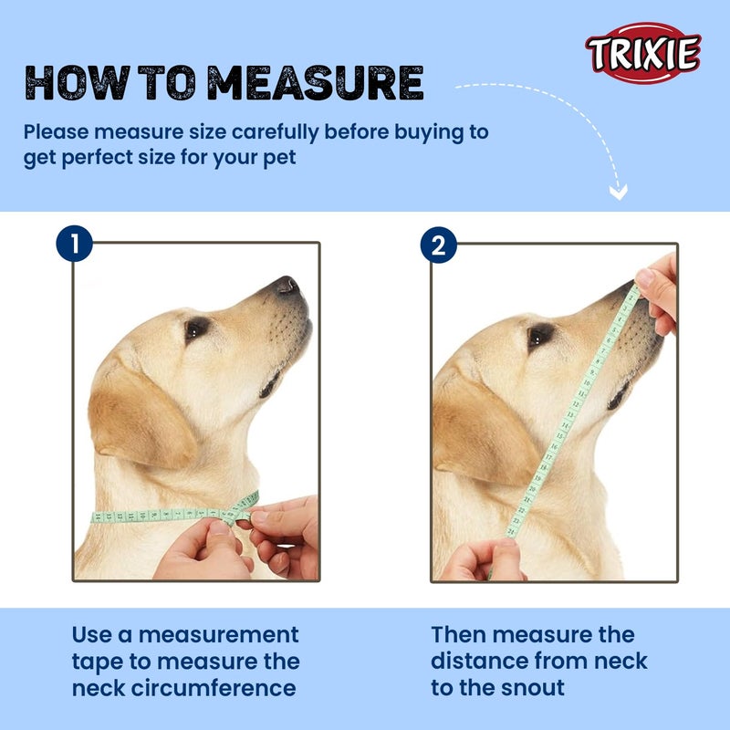 Trixie Protective Dog Collar with Clip Lock, Prevents The Pet from Licking or Chewing Wounds or Bandages, with Clip Lock for Quick & Accurate Installation - S-M, 31-38 cm/15 cm - Image 3