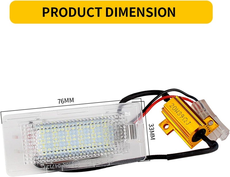 DEMULAX LED License Plate Light Set - Image 2