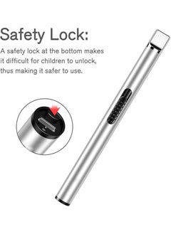 LENND Candle Lighter, Electric Arc Lighter with Safe Protector Button, USB Rechargeable Lighter  - Image 4