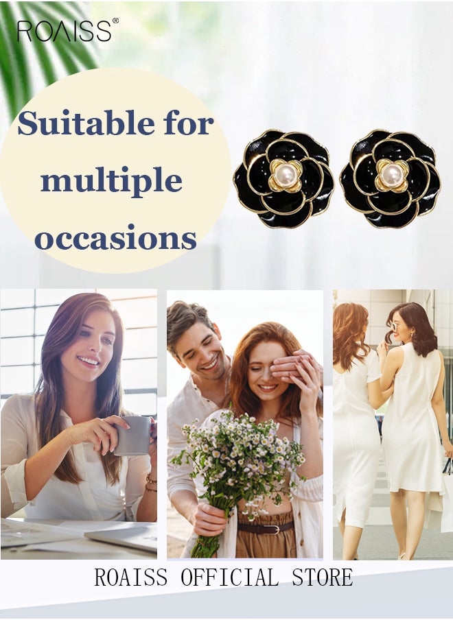 roaiss - Women Earrings Stylish Design Simple and Versatile Highlight Personal Temperament and Charm Small Earrings - Image 1