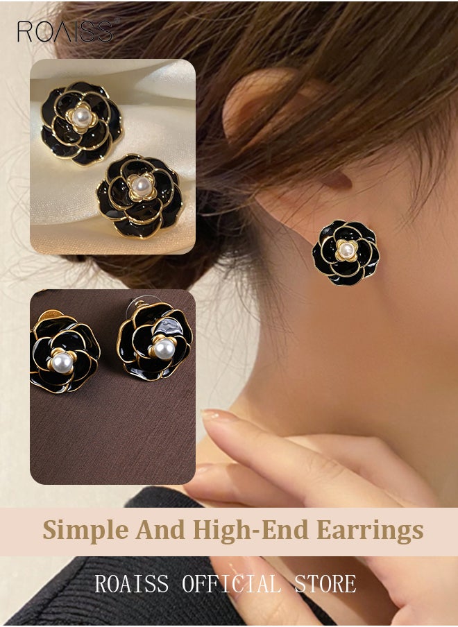 roaiss - Women Earrings Stylish Design Simple and Versatile Highlight Personal Temperament and Charm Small Earrings - Image 1
