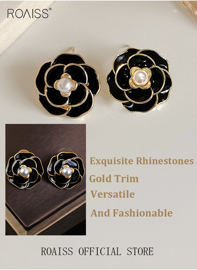 roaiss - Women Earrings Stylish Design Simple and Versatile Highlight Personal Temperament and Charm Small Earrings - Image 1
