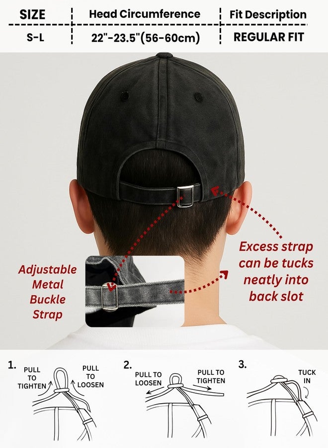 InnoBeta Car Guy Gifts Cap for Men - Adjustable Washed Cotton Embroidered Hat - Gift for Car Lovers, Enthusiast - Classic Dark Grey - Image 5