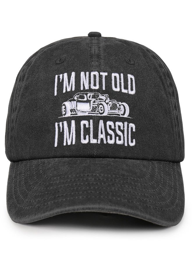 InnoBeta Car Guy Gifts Cap for Men - Adjustable Washed Cotton Embroidered Hat - Gift for Car Lovers, Enthusiast - Classic Dark Grey - Image 1