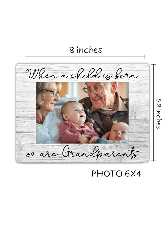 SSQBZU First Time Grandparents Gifts, ‘When A Child Is Born, So Are Grandparents’, Grandkids 6x4 Picture Frame, Wall Mount & Table Top, grandparents picture frame with baby.(019) - Image 3