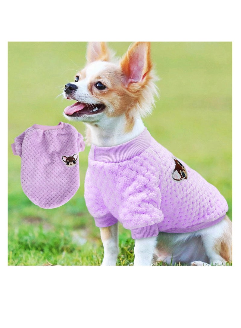 Loquat Squality Fall And Winter Dog Clothes Purple - Image 2