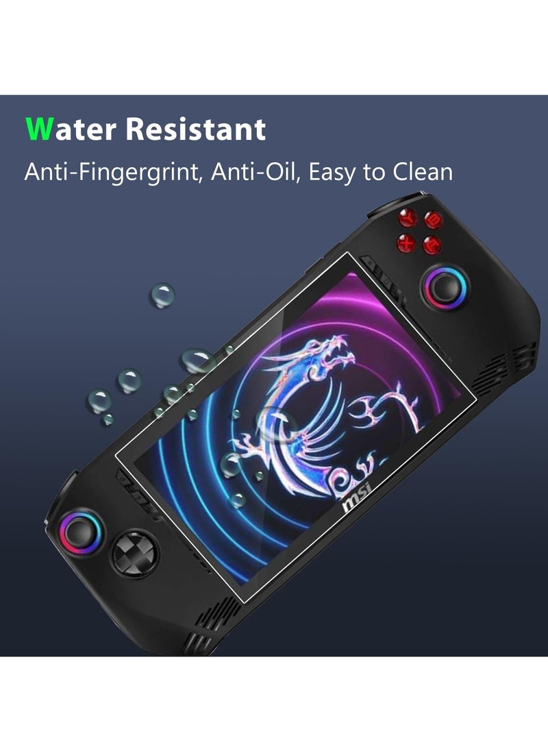 2-Pack Screen Protector Compatible with MSI Claw A1M 7’ Handheld Gaming Scratch Resistant 9H Hardness Fingerprint Resistant Tempered Glass