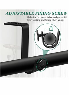 Y&D Ceiling Curtain Rod Bracket Heavy Duty Holders 4 Pack Rods Hooks Fit for 3/4 to 9/10 Inch Drapery Poles  - Image 3