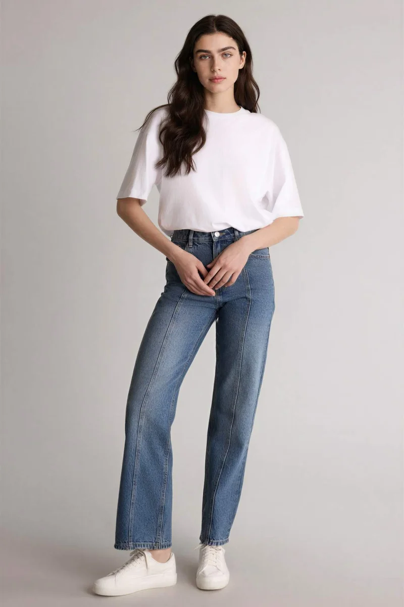 Defacto  Regular Hem 90’s Jeans for Women | Best Price UAE