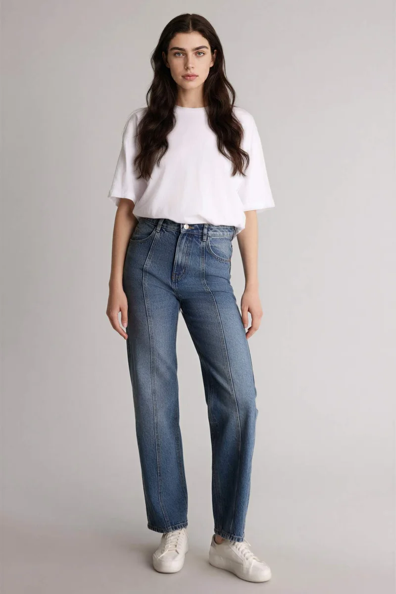 Defacto  Regular Hem 90’s Jeans for Women | Best Price UAE