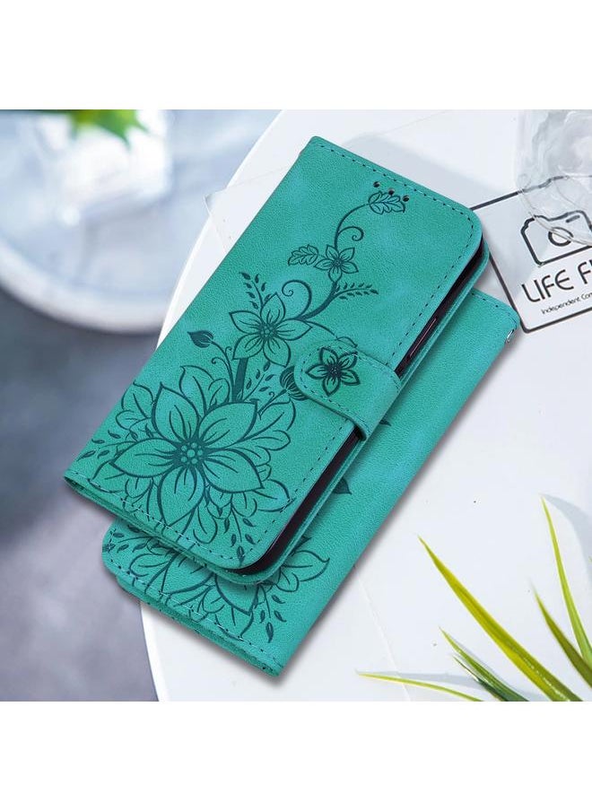 erorex Case For Tecno Spark 20 Lily Embossed Leather Phone Case  - Image 2