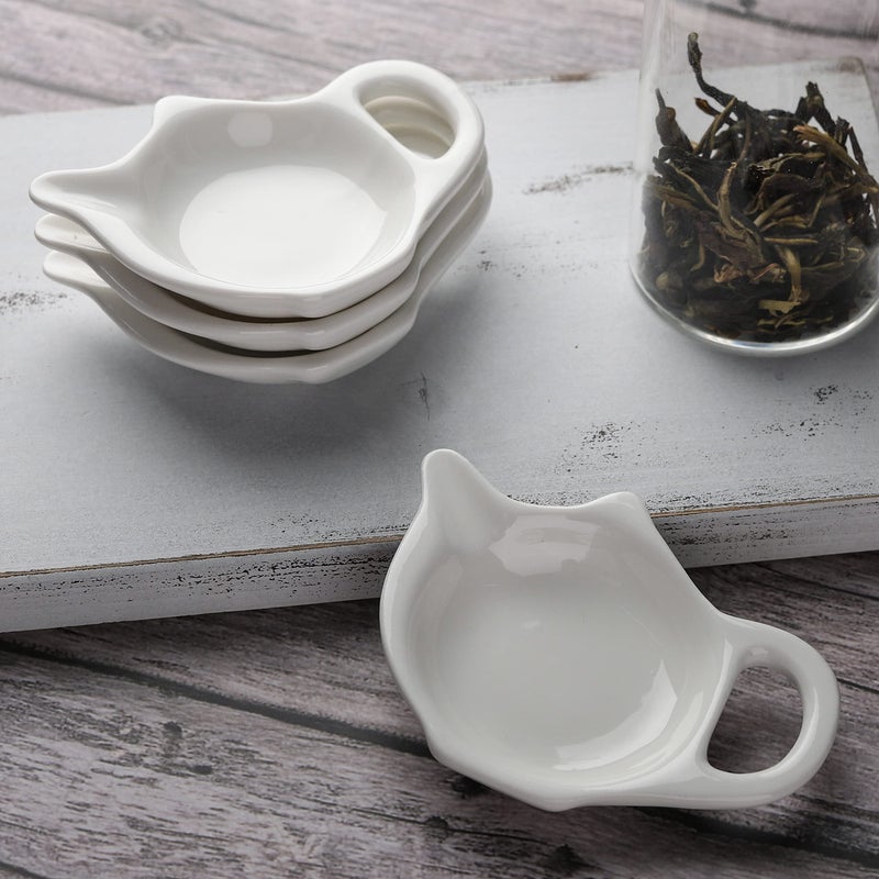 MOSYONE Tea Bag Holder For Used Tea Bag Teapot Shaped Tea Bag Coasters - Keep Your Tea Time Tidy And Organized With Tea Bag Saucers Set Of 12 - Image 5