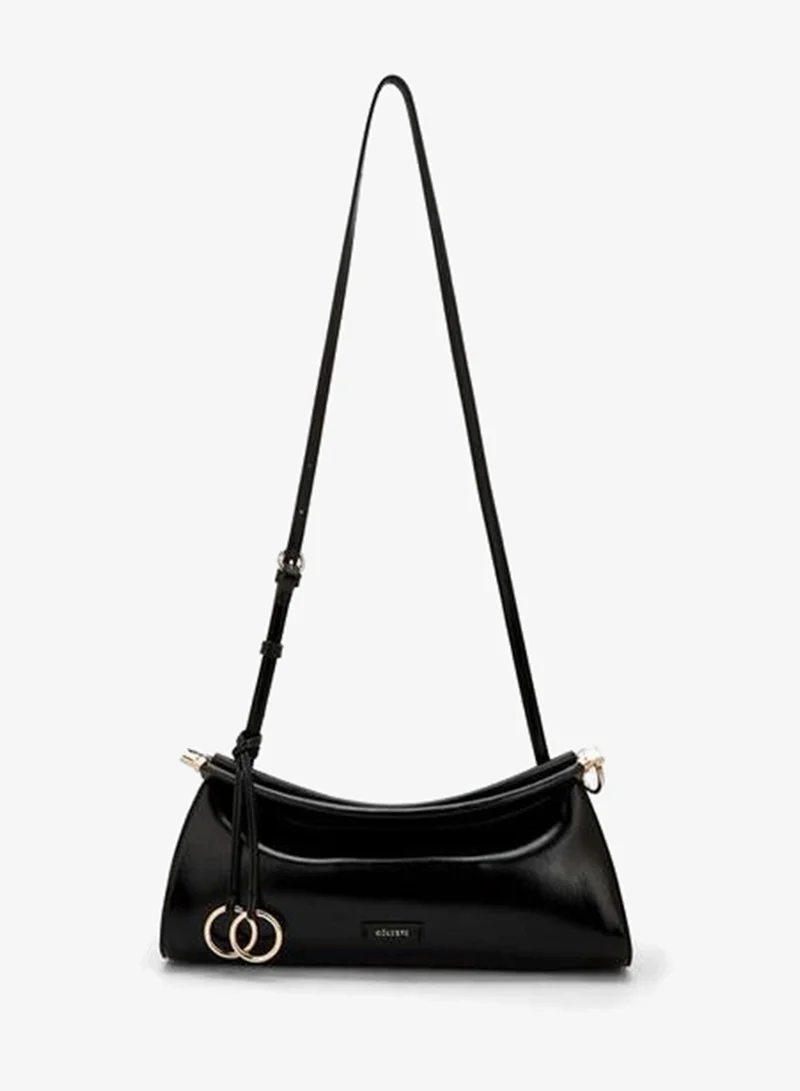 سيليست Solid Crossbody Bag With Metallic Accent