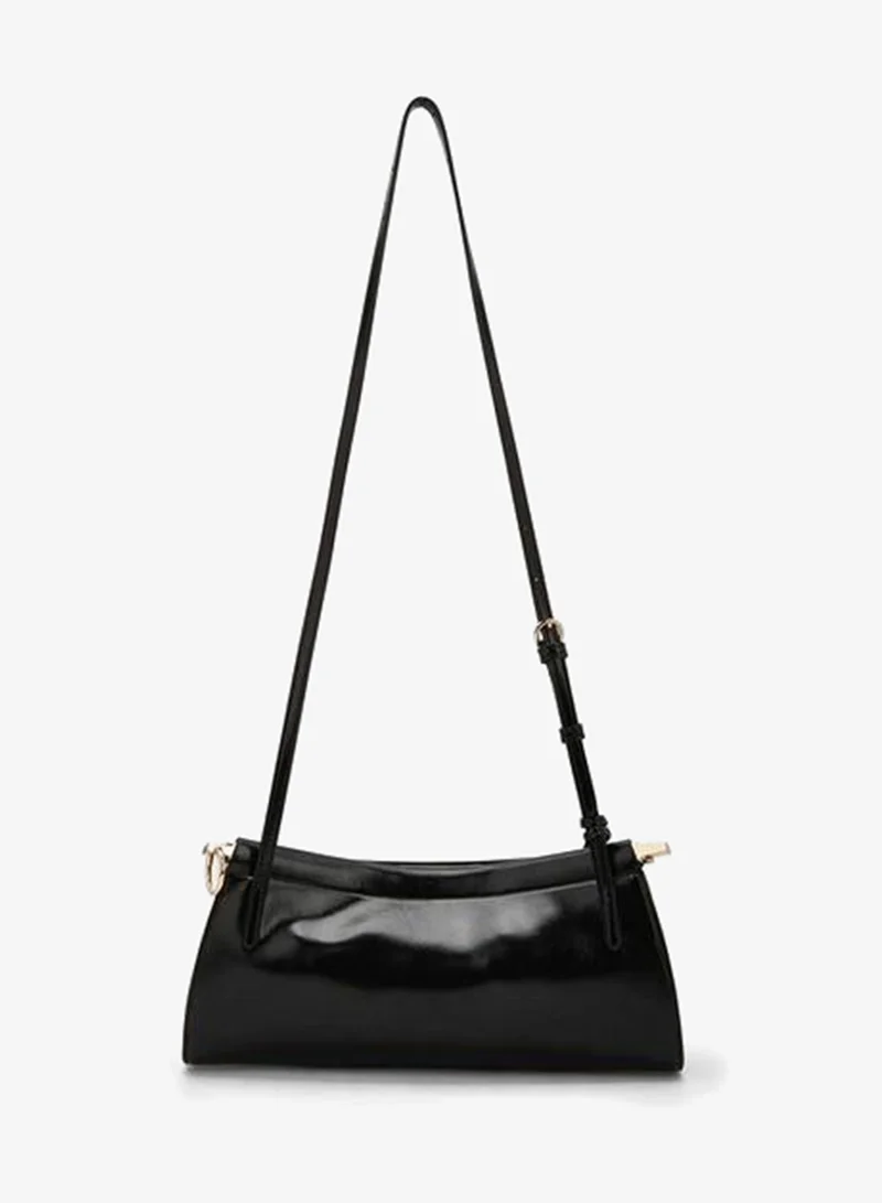 سيليست Solid Crossbody Bag With Metallic Accent