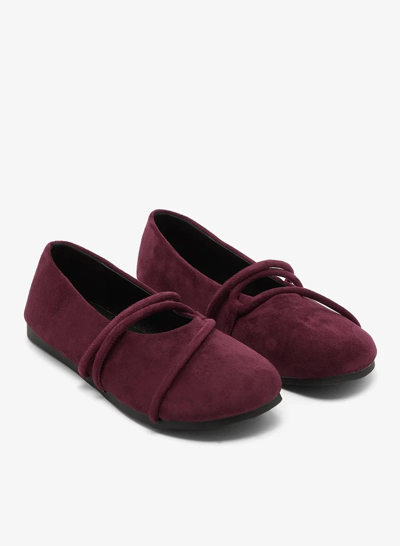 Ginger Suede Mary Janes