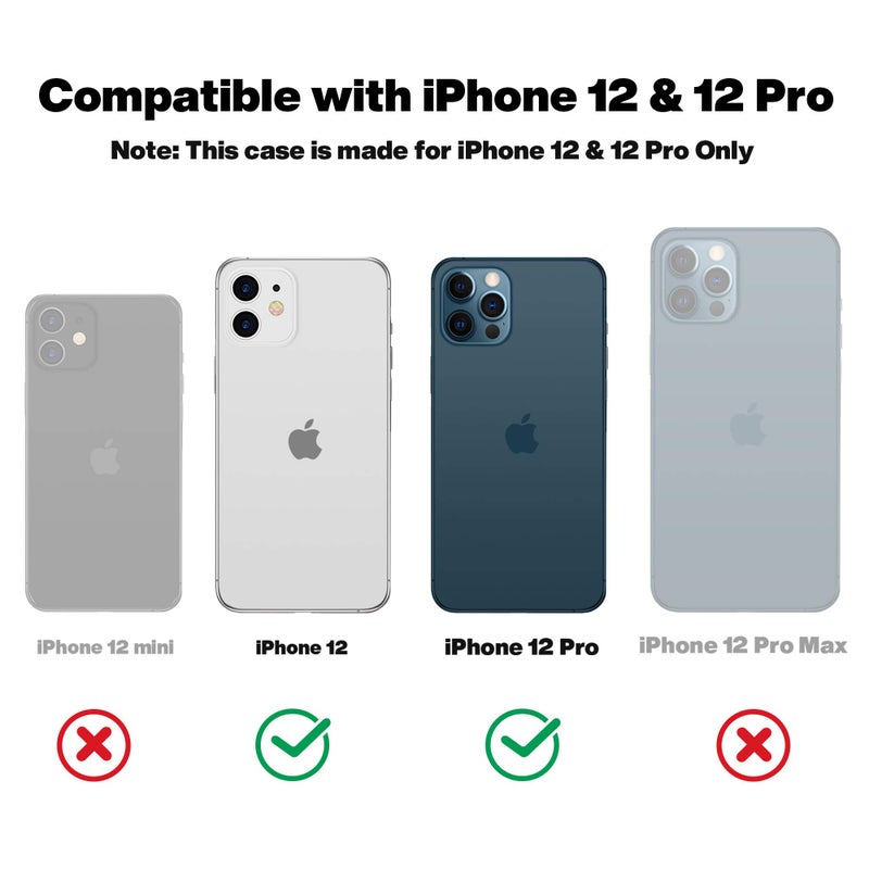 OTOFLY Soft Silicone Designed for iPhone 12/12 Pro Case,[Military Grade Drop Protection] [Anti-Scratch Microfiber Lining] Shockproof Protective Phone Case Slim Thin Cover 6.1 inch,Stone - Image 2