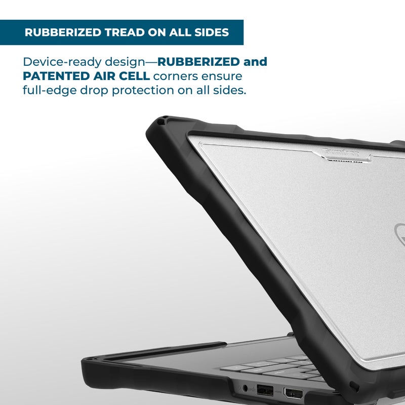 Gumdrop Cases Gumdrop DropTech Custom Case Dell Latitude 5440|5450 Precision 3480 Clamshell-Drop Tested Protection Rubberized Thread on Sides Seamless Asset Tagging Snap in Installation for School or Work-Black - Image 4