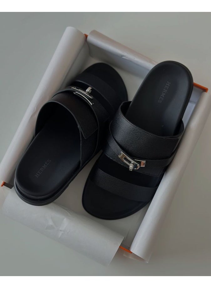 Hermes H24 Jackson Slide Mens Sandal - Image 2