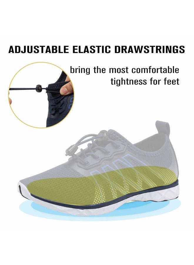 CIOR Boys & Girls Water Shoes Quick Drying Sports Aqua Athletic Sneakers Lightweight Sport Shoes(Toddler/Little Kid/Big Kid) U1ELJSX005-Navy-36 - Image 4