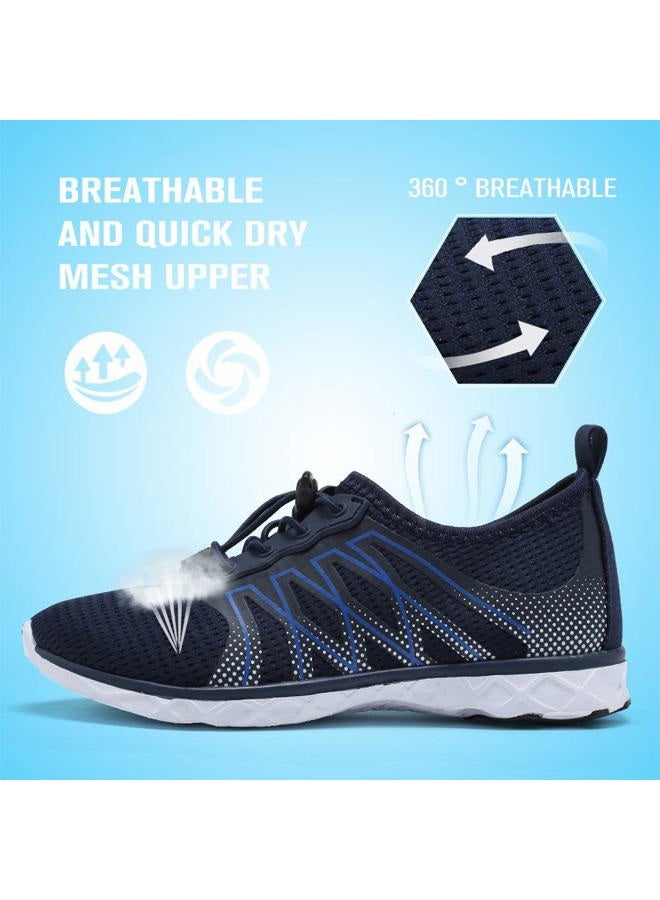 CIOR Boys & Girls Water Shoes Quick Drying Sports Aqua Athletic Sneakers Lightweight Sport Shoes(Toddler/Little Kid/Big Kid) U1ELJSX005-Navy-36 - Image 5