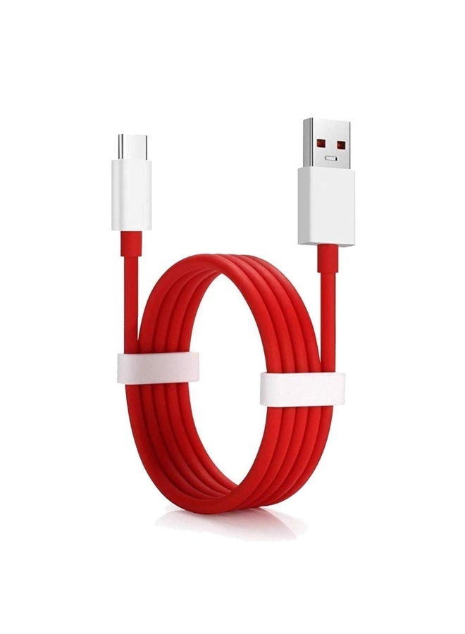 ليناكز الأصلي كابل USB من النوع C فائق السرعة بقدرة 65 واط أصلي، متوافق مع شواحن OnePlus 9 و9 Pro و8 و8 Pro و7 Pro و7T و7T Pro و7 و6T و6 و5T و5 و3T و3 وNord N10 5G - الكابل فقط - Image 1