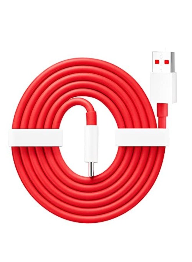 ليناكز الأصلي كابل USB من النوع C فائق السرعة بقدرة 65 واط أصلي، متوافق مع شواحن OnePlus 9 و9 Pro و8 و8 Pro و7 Pro و7T و7T Pro و7 و6T و6 و5T و5 و3T و3 وNord N10 5G - الكابل فقط - Image 2