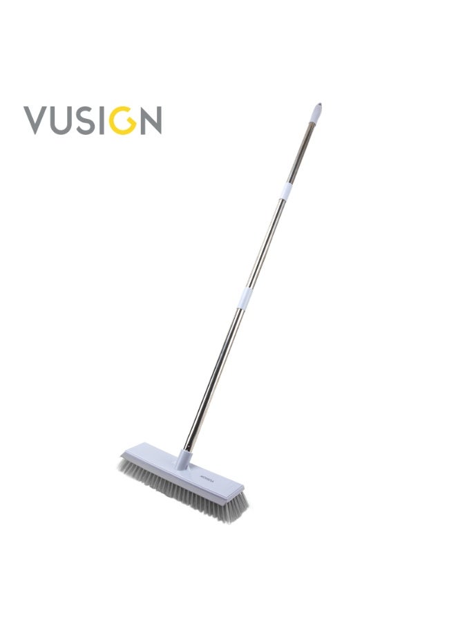 VUSIGN Multi-Use Floor Brush – Stiff Bristle Scrubbing Brush for Tiles, Decks, and Bathrooms  - Image 2