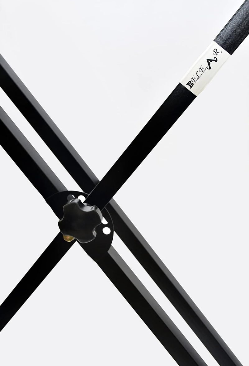 Belear A-9 Black Double Rod With Six Angle Adjustment Double Braced Keyboard Stand - Image 4