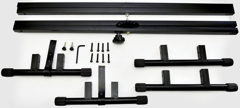 Belear A-9 Black Double Rod With Six Angle Adjustment Double Braced Keyboard Stand - Image 3