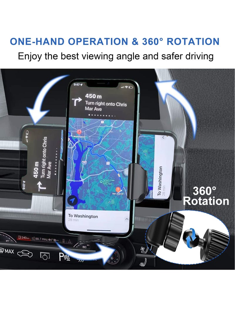 SYOSI - Phone Mount for Car Vent, Upgraded Hook Clip, Cell Phone Holder Car Hands Free Cradle in Vehicle Car Phone Holder Compatible with iPhone 14/13/12 All Phones, Universal Cell Phone Automobile Cradles - Image 1
