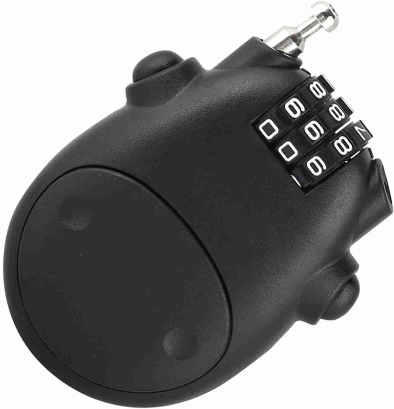 3 Digit Code Combination Pram Lock Pushchair Stroller Password Security Coded Lock 3 Dial Combination L Code LockPassword LockSecurity Coded LockPram LockStroller (Black) - Image 2